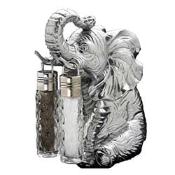 Arthur Court elephant salt and pepper