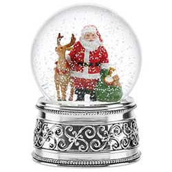 Reed & Barton santa snow globe