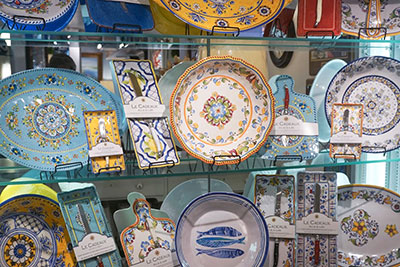 Le Cadeaux tableware at the Wooden Indian Ltd