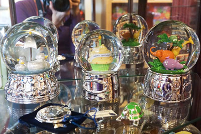 Reed & Barton rain globes for children at the Wooden Indian Ltd