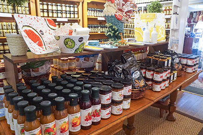 Gourmet pantry items at the Wooden Indian Ltd